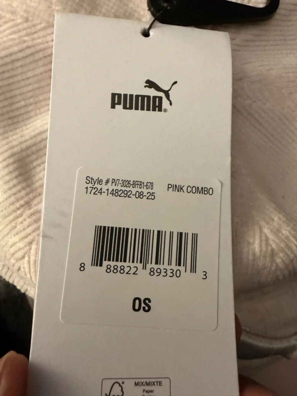 Puma Kids Cream & Light Pink Baseball Cap